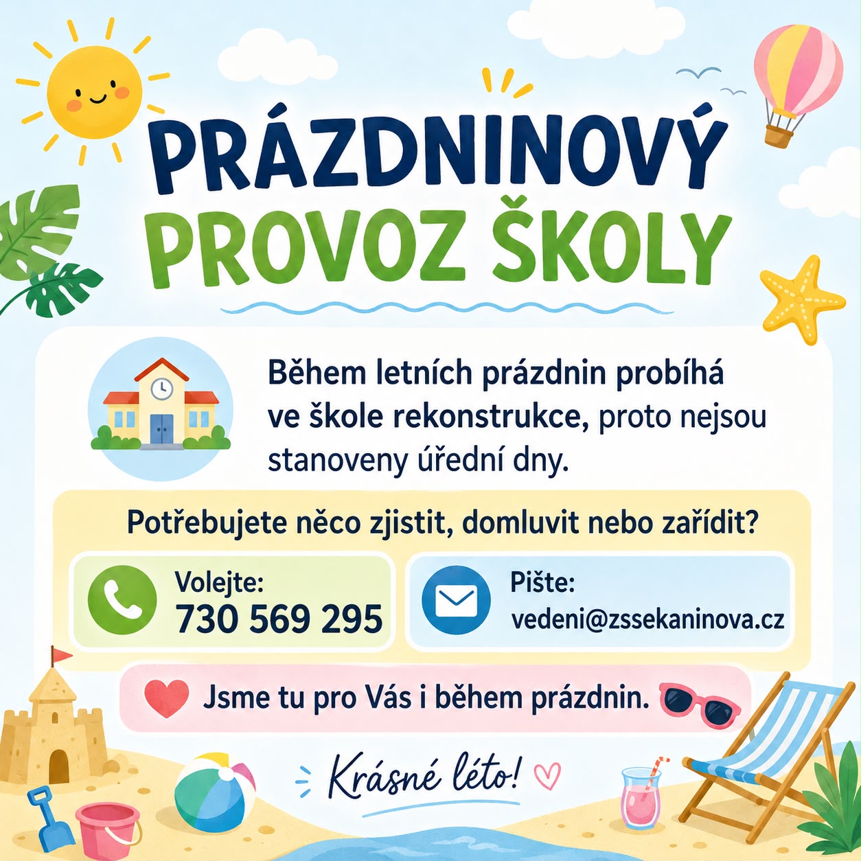 Konec školního roku a prázdniny