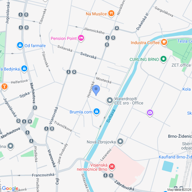 Obrázek mapy, kde se nachází škola